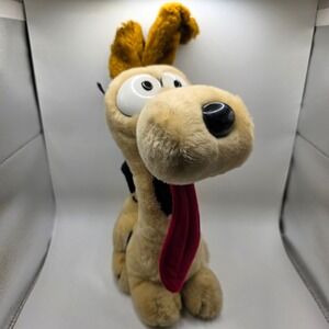 Vtg Odie‎ Plush Garfield Dog United Feature Syndicate Plastic Eyes Tongue 12in